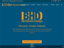 Tablet Screenshot of billhansondesign.com